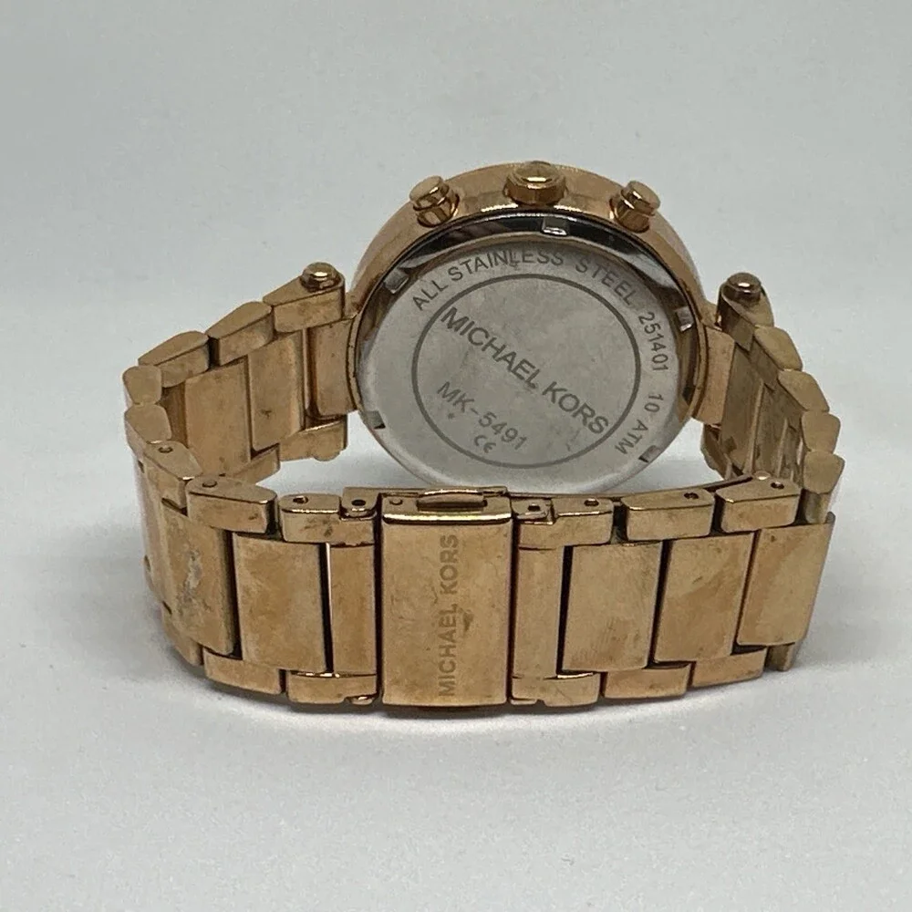 Michael Kors Parker MK5491 Women's Rose Gold Stainless Steel Analog Watch HME601